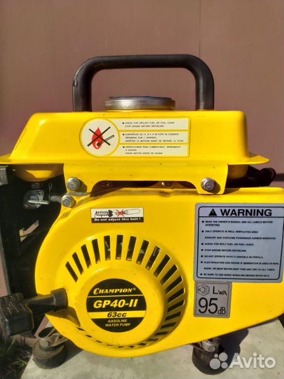 Бензиновая мотопомпа champion GP40-II