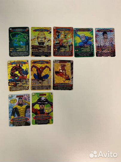 Карточки Человек-паук. Герои и злодеи