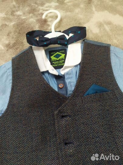 Рубашка жилетка бабочка на мальчика