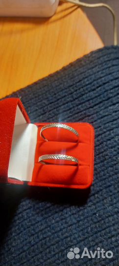 Серьги кольца серебро 925