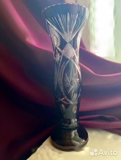 Ваза хрустальная Германия Arnstadt Kristall