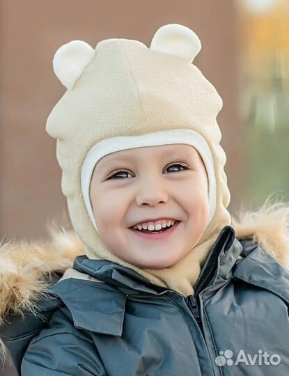 Шлем детский флисовый зимний Флисовичок