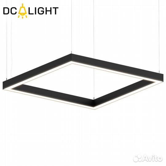 Светильник потолочный светодиодный квадратный