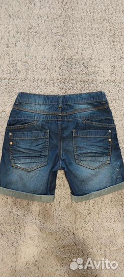 Джинсовые шорты для мальчика рост 146