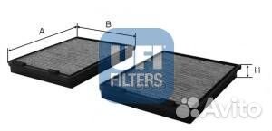 Фильтр салонный угольный BMW 5 E39 (компл-2шт)