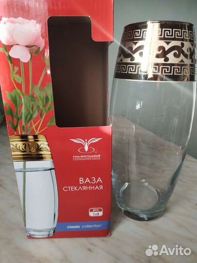 Новая ваза в подарочной коробке