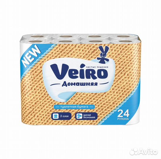 Бумага туалетная виеро (Viero) 2слой 24 рул
