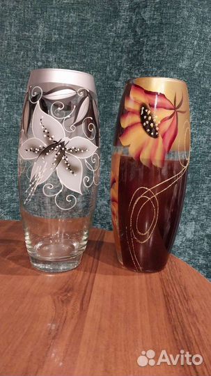 Ваза для цветов/ручная роспись