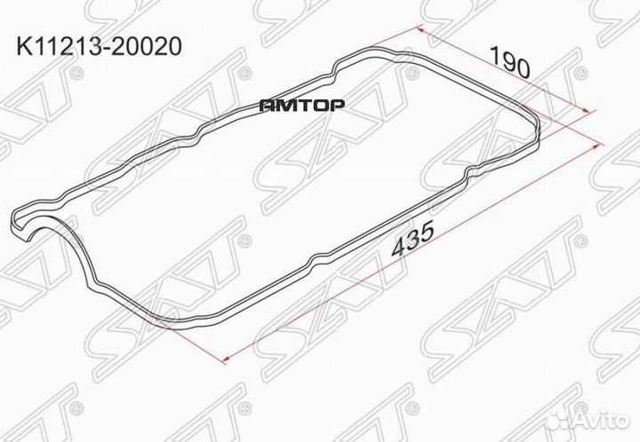 SAT K11213-20020 Прокладка клапанной крышки TY 1MZ