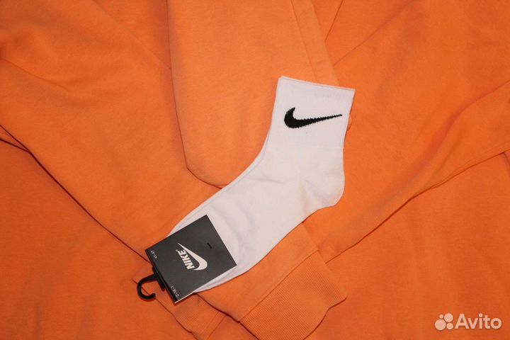 Спортивные мужские белые носки Nike р.41-47