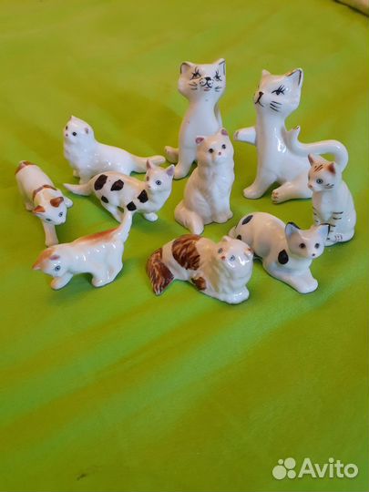 Фигурки кошек коллекция 10 шт