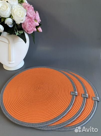 Салфетки сервировочные из хлопкового шнура