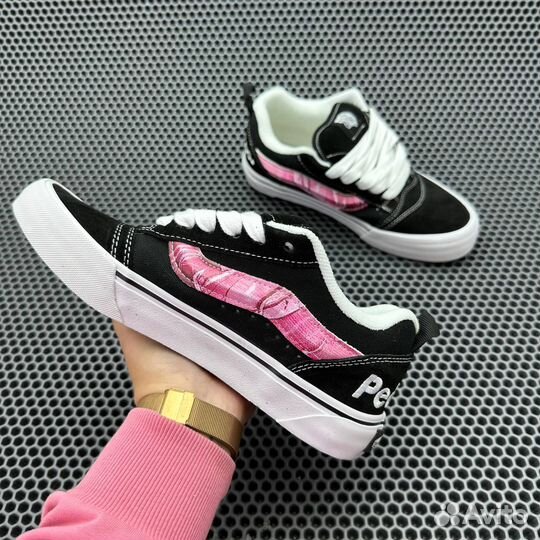 Кеды Peaches x Vans Knu Skool Black Pink