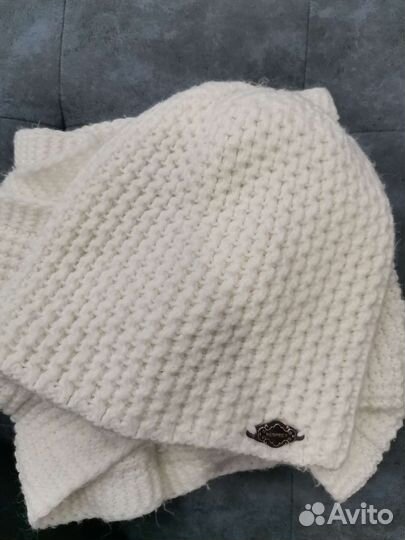 Комплект шапка и снуд женский