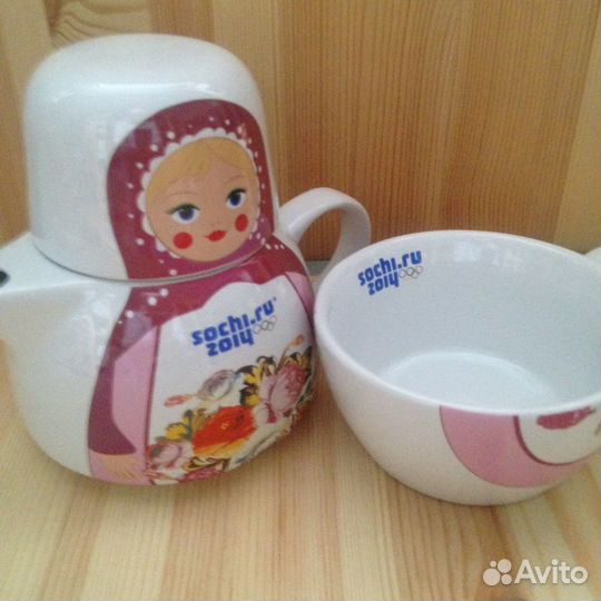 Чайная пара Матрешка Сочи 2014
