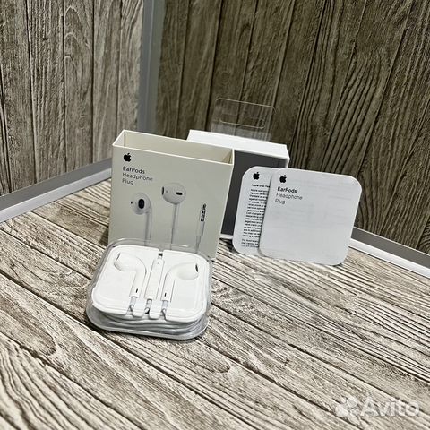 Apple EarPods 3.5 mm - 1 в 1 + Переходник