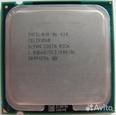Процессор Intel Celeron 430 (512K Cache, 1.80 GHz
