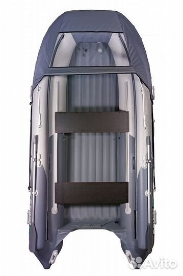 Лодка пвх Нднд Gladiator E450X светло/темно-серый