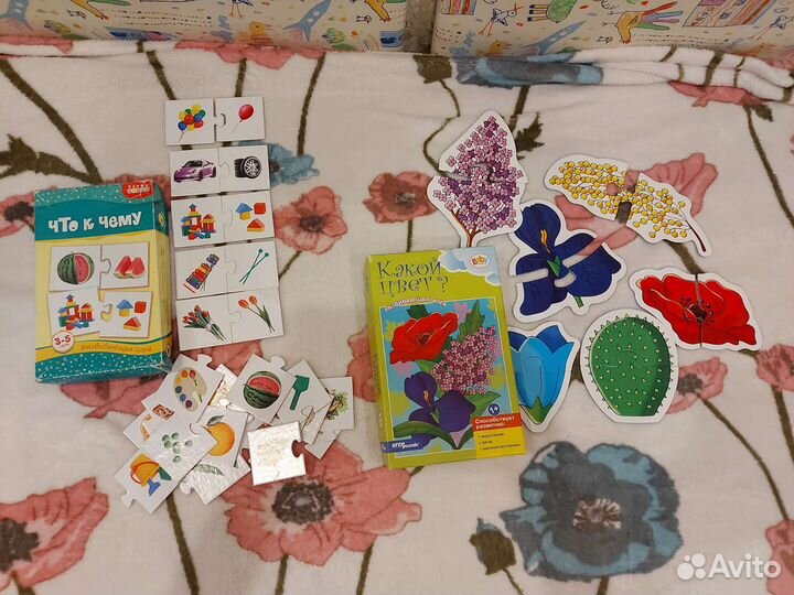 Развивающие игрушки, пазлы мозаика для малышей