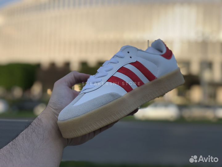 Кроссовки Adidas Samba Rose White Red