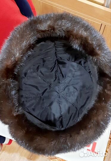 Норковая шапка мужская новая р-55,58