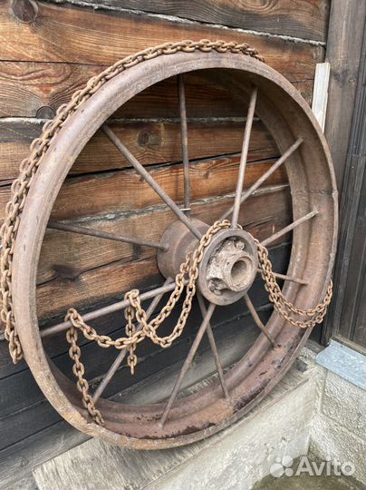 Ходовая для арбы тележки старинная кованная