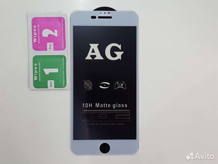 Матовое стекло на iPhone 7/8 Белое