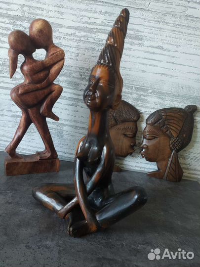 Статуэтка чёрное дерево, Индонезия фигурка декор