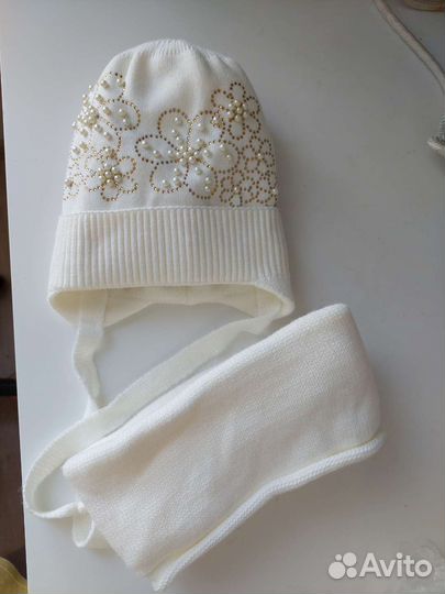 Комплект шапка и снуд р.44-46