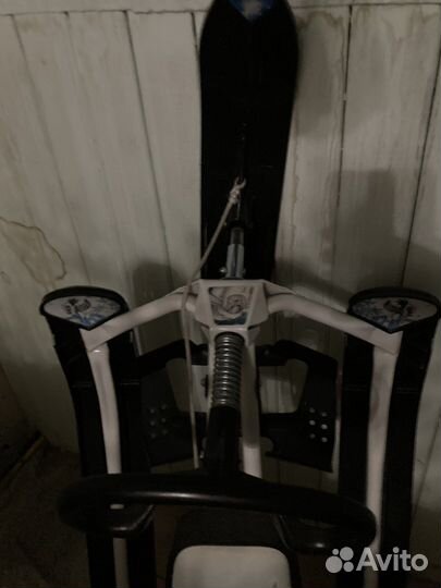 Детский снегокат с ручкой