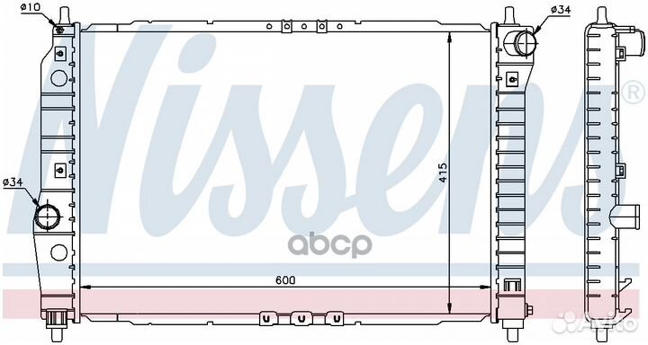 Радиатор системы охлаждения chevrolet: aveo (T2