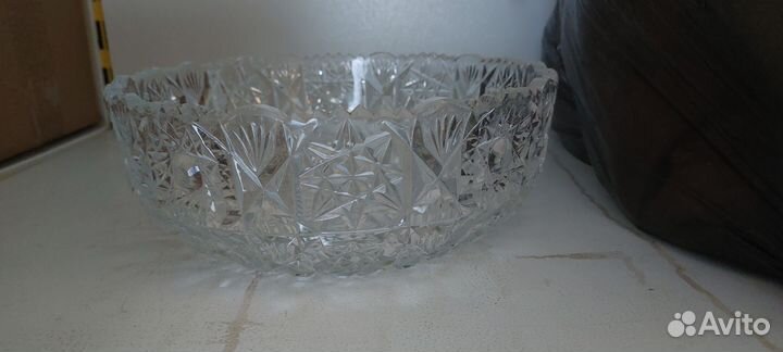 Ваза большая хрустальная СССР