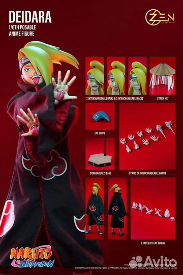 Экшн-фигурка Deidara - Naruto от Zen Creations