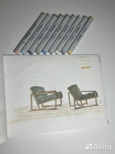 Маркеры для скетчинга copic