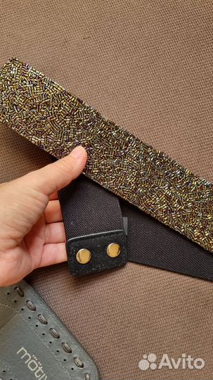 Ремень женский на праздник, нарядный xs-s