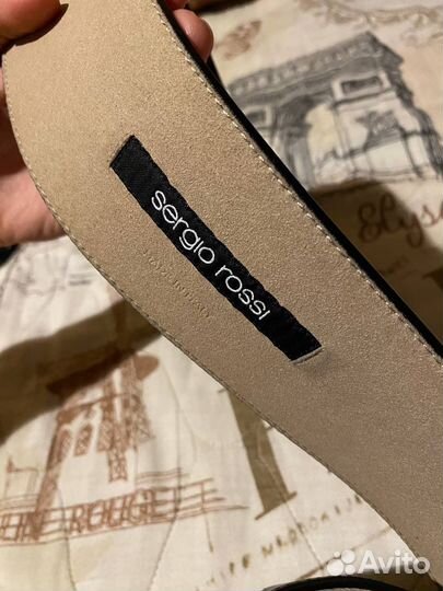 Кожаный ремень sergio rossi