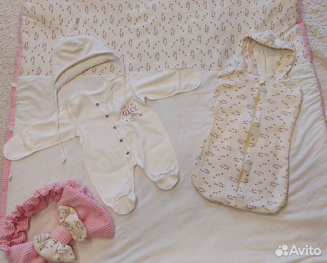 Конверт на выписку для девочки осень