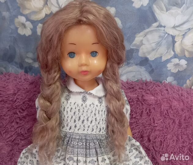 Парик для куклы. Пепельный блонд. Окружн. 28-36 см