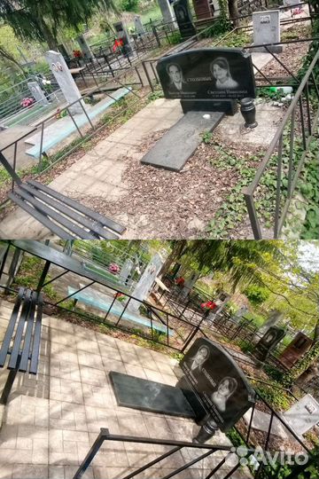 Уборка могил на Славянском кладбище