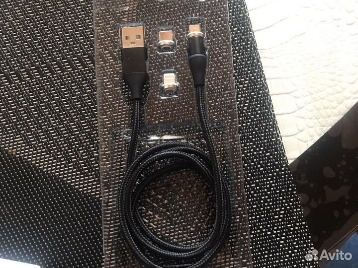 Магнитный кабель 3 в 1 micro usb/type-c/ apple