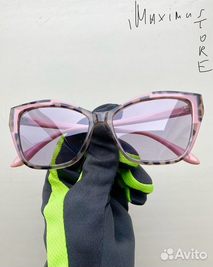 Компьютерные очки фотохромные женские розовые