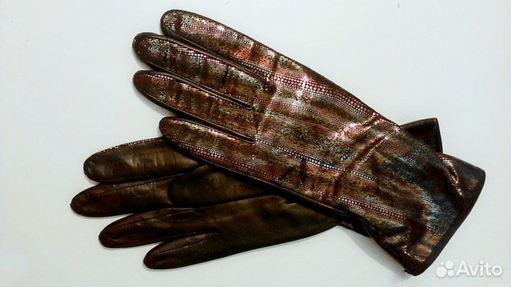 Перчатки женские деми натуральная кожа Eleganse