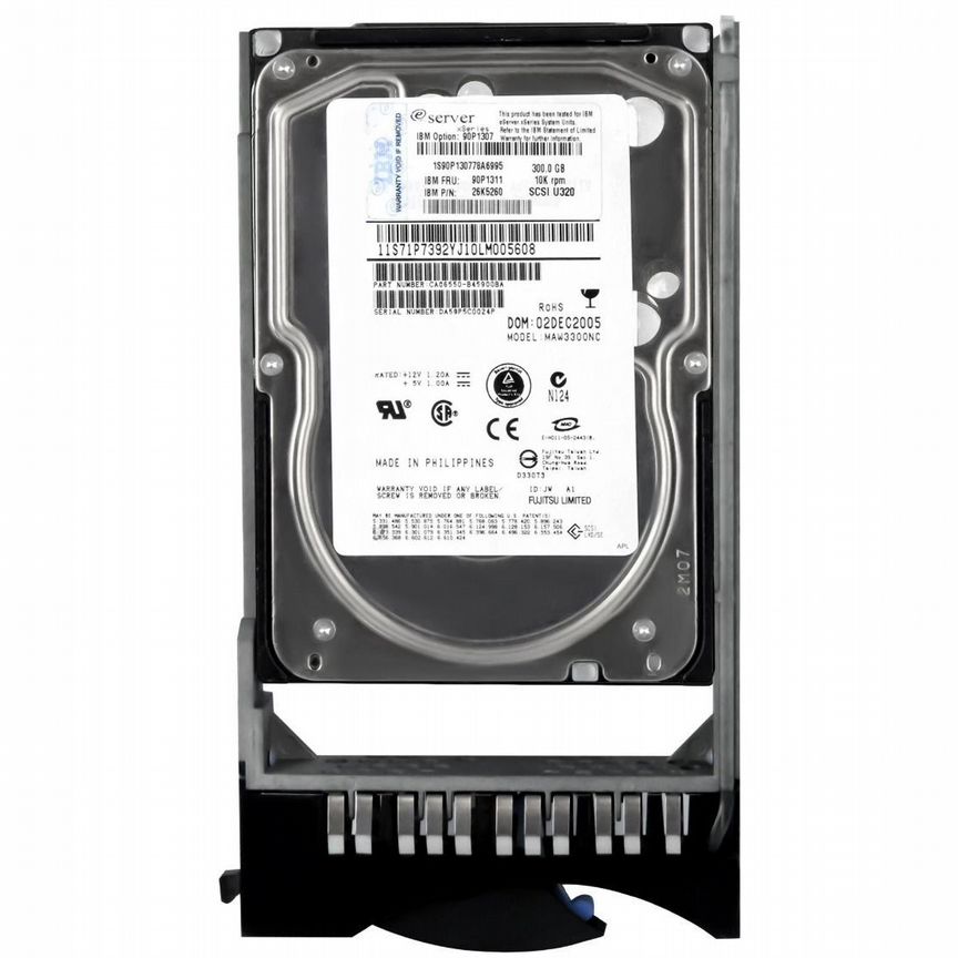 [90P1307] Жесткий Диск Ibm 300gb 10000 U320scsi 3.5" 90p1307