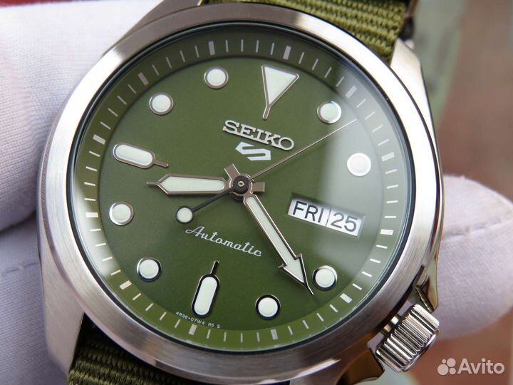 Часы Seiko (Сейко) 5 Sports Green Dial Original