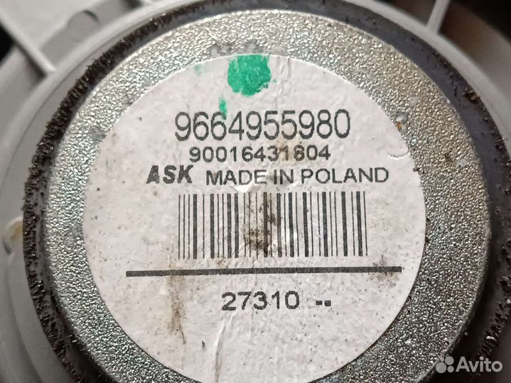 Динамик задний Peugeot 407, пежо 407