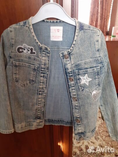 Джинсовая куртка р 110