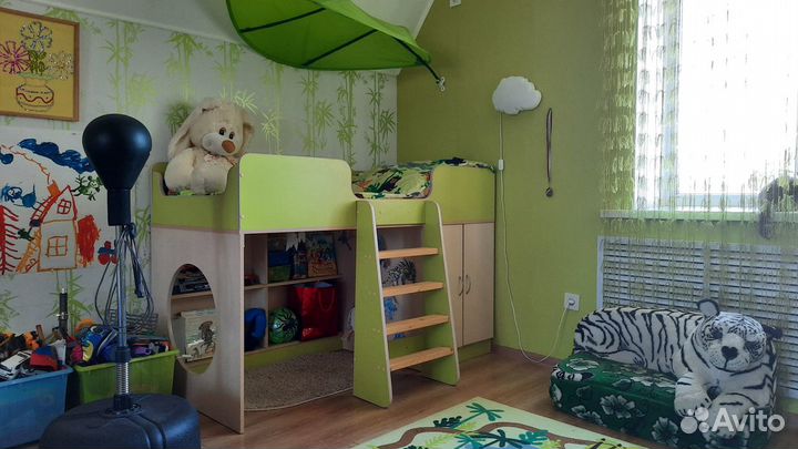 Кровать-чердак с ортопедическим матрасом Аскона