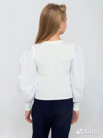 Блузка для девочек белая 42 и 36 размера