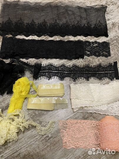 Кружево, атласные ленты