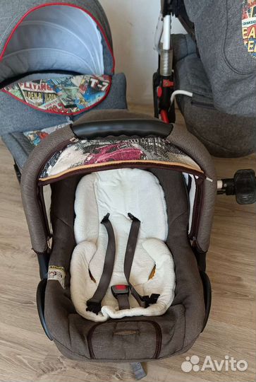 Детская коляска 3 в 1 adamex